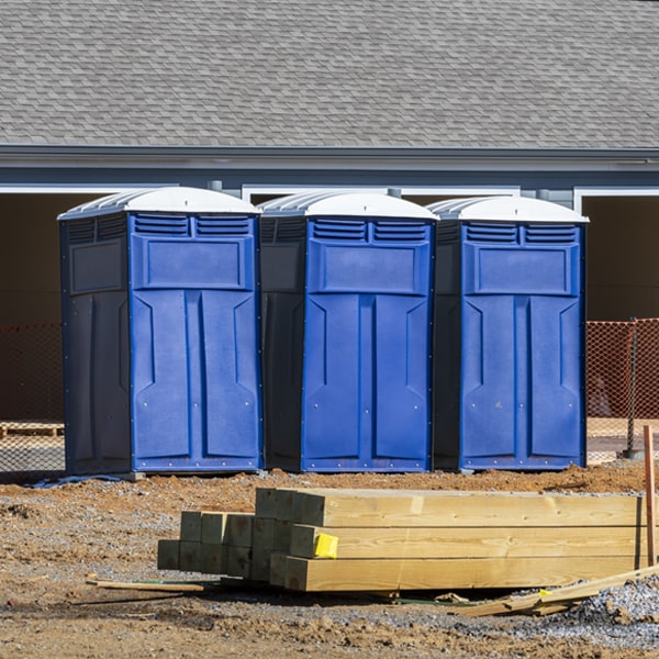 what is the maximum capacity for a single portable toilet in Caldwell WV